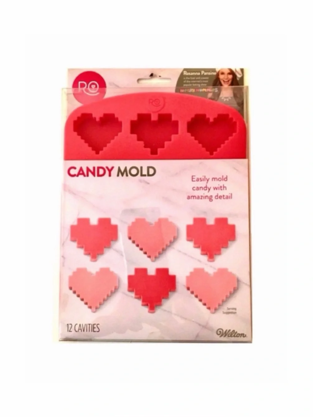 New Wilton Heart Shaped Silicone Candy Mold Tray